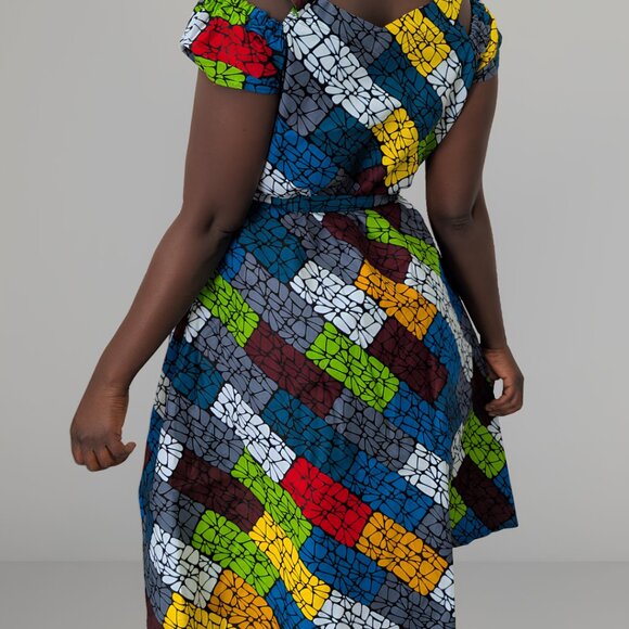 Block pattern dress - Picture 3 of 4